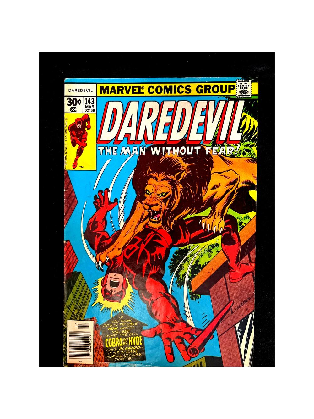 1977 Marvel "DAREDEVIL" #143 - Graded G/Uncommon by Comic App
